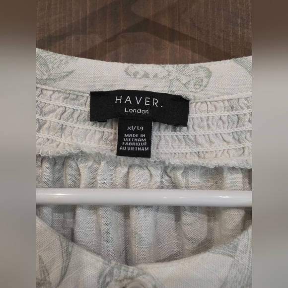 Haver Floral Ruffled Blouse Size XL - Picture 2 of 4